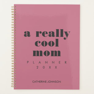 Einfach Lustig Coole Mama Personalisiertes Rosa Ro Planer