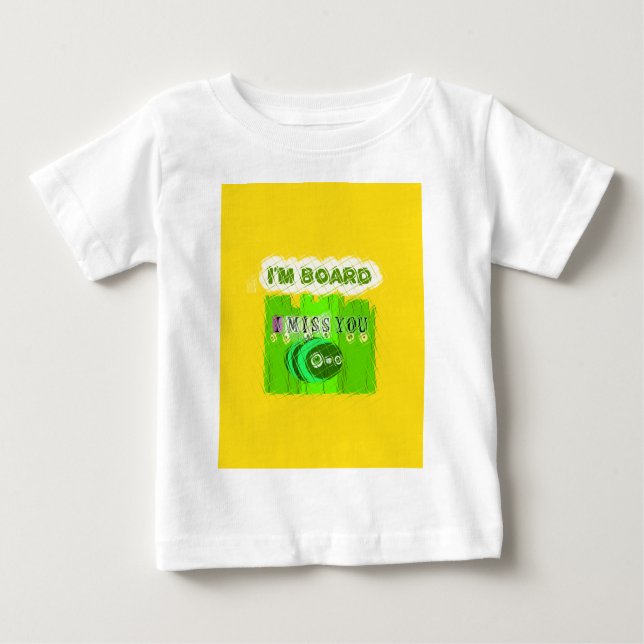 Einfach lustig vermisse ich dich, dass ich gelangw baby t-shirt (Vorderseite)