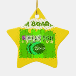 Einfach lustig vermisse ich dich, dass ich gelangw keramikornament