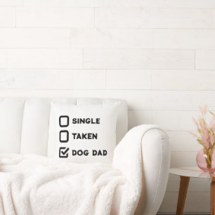 Einfach lustiger Checkbox-Single, genommen, Dog Pa Kissen