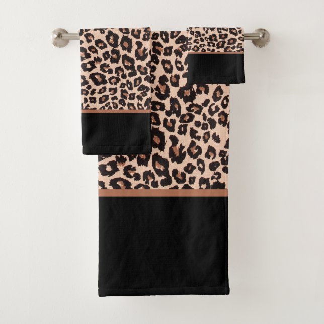 Einfach Luxus Leopard Print Handtuch Set (Insitu)