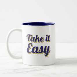 Einfach machen zweifarbige tasse