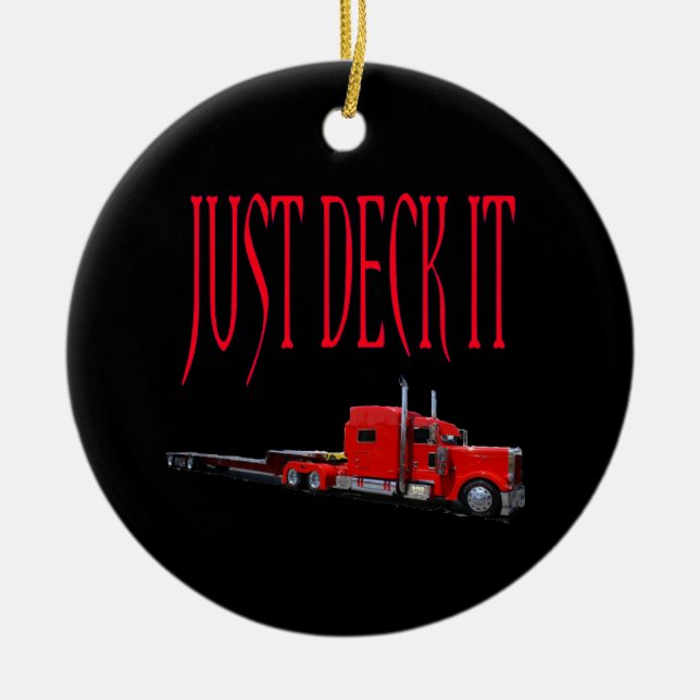 Einfach mal hinschauen keramik ornament (Vorne)