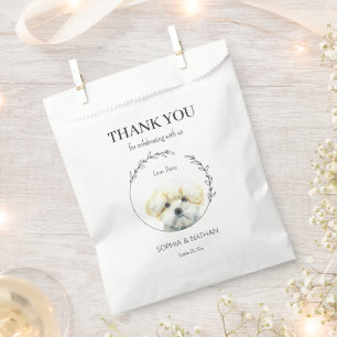 Einfach maltesischer Hund Wedding Danke Geschenktütchen