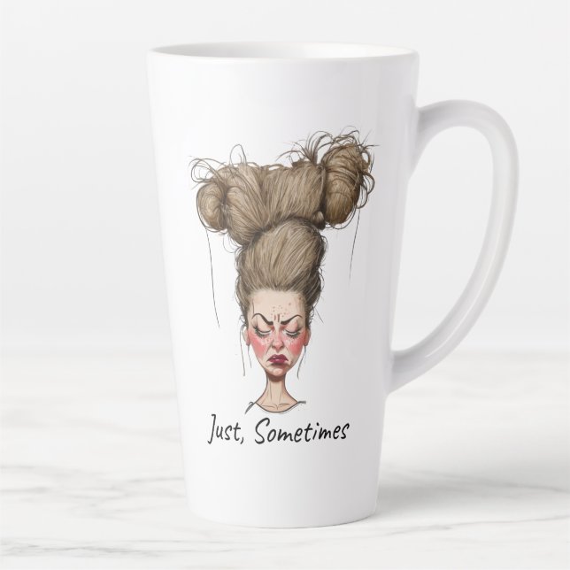 Einfach, Manchmal! Lustiger schlechter Tag Milchtasse (Rechts)