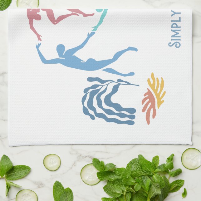 Einfach Matisse - Tanz T - Shirt Geschirrtuch (Gefaltet)