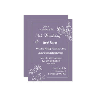 Einfach maurischer Geburtstag Einladung