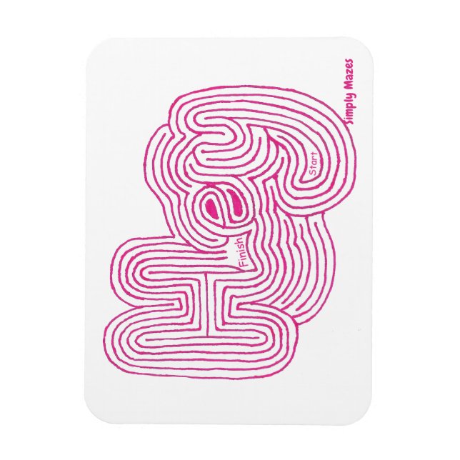 Einfach Mazes "Hey" Maze Magnet (Vertikal)