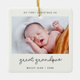 Einfach mein erstes Weihnachten als Großes Großart Keramikornament