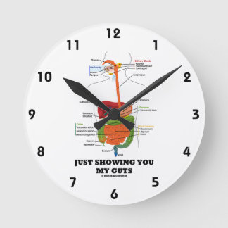 Einfach meine Gedanken zeigen (Digestive System Sp Runde Wanduhr