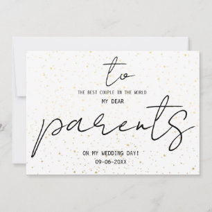 Einfach meinen Eltern am Hochzeitstag den Namen hi