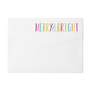 Einfach Merry & Bright Wraparound-Adressetikett