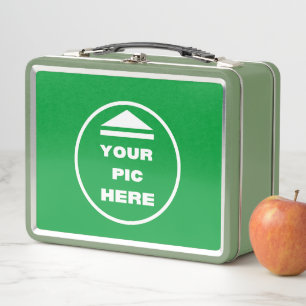 EINFACH! Metal Lunchbox - grün - Custom