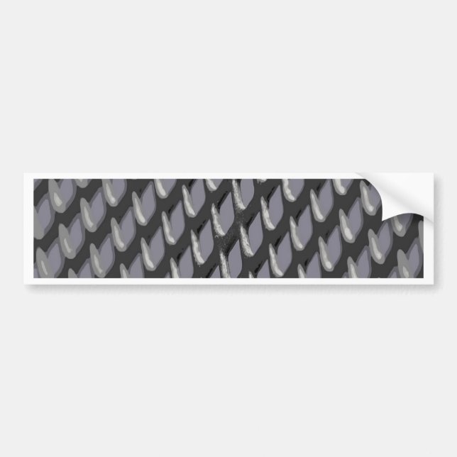 Einfach Metallpartition graten Autoaufkleber (Vorne)