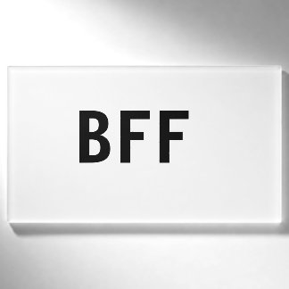 Einfach minimal BFF beste Freunde Familie eigener  Namenschild