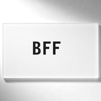 Einfach minimal BFF beste Freunde Familie eigener  Namenschild