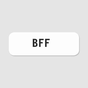 Einfach minimal BFF beste Freunde Familie eigener Namensschild