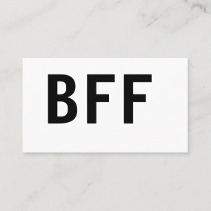 Einfach minimal BFF beste Freunde Familie eigener Visitenkarte