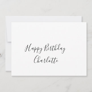 EINFACH MINIMAL.CUTIE NAME BABY herzlichen Glückwu Einladung