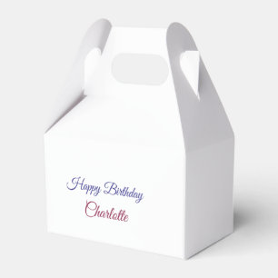EINFACH MINIMAL.CUTIE NAME BABY herzlichen Glückwu Geschenkschachtel