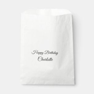 EINFACH MINIMAL.CUTIE NAME BABY herzlichen Glückwu Geschenktütchen