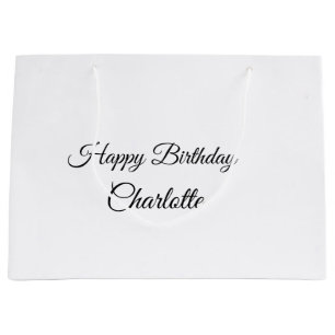 EINFACH MINIMAL.CUTIE NAME BABY herzlichen Glückwu Große Geschenktüte