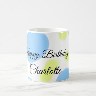 EINFACH MINIMAL.CUTIE NAME BABY herzlichen Glückwu Kaffeetasse