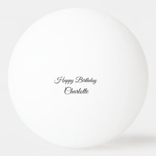 EINFACH MINIMAL.CUTIE NAME BABY herzlichen Glückwu Tischtennisball