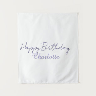 EINFACH MINIMAL.CUTIE NAME BABY herzlichen Glückwu Wandteppich