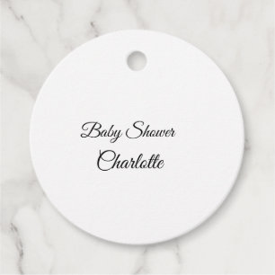 EINFACH MINIMAL.CUTIE NAME HINZUFÜGEN BABY Baby Sh Geschenkanhänger