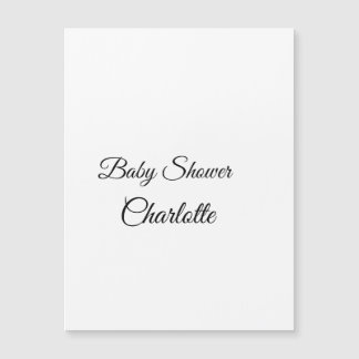 EINFACH MINIMAL.CUTIE NAME HINZUFÜGEN BABY Baby Sh Magneteinladung