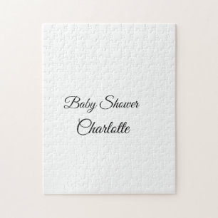 EINFACH MINIMAL.CUTIE NAME HINZUFÜGEN BABY Baby Sh Puzzle