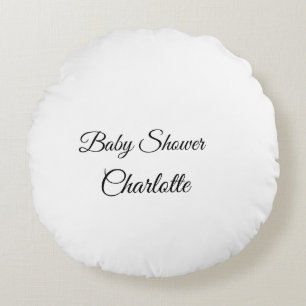 EINFACH MINIMAL.CUTIE NAME HINZUFÜGEN BABY Baby Sh Rundes Kissen