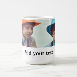 Einfach MINIMAL Foto hinzufügen Weihnachten Kaffeetasse