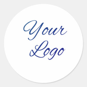 einfach minimal Fügen Sie hier Ihren Logo/Design-T Runder Aufkleber