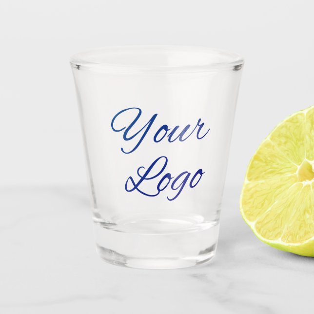 einfach minimal Fügen Sie hier Ihren Logo/Design-T Schnapsglas (Vorderseite)