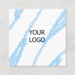 EINFACH MINIMAL FÜGEN SIE IHR LOGO CUSTOM TEXT HIE QUADRATISCHE VISITENKARTE