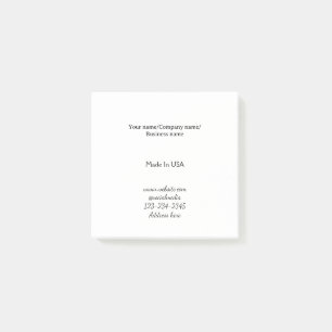 einfach minimal Fügen Sie Ihr Logo/Design hier Ges Post-it Klebezettel