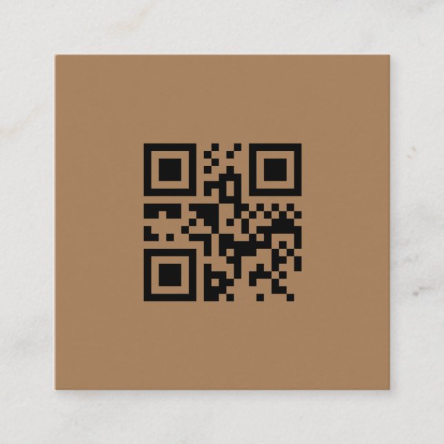 EINFACH MINIMAL FÜGEN SIE IHREN LOGO CUSTOM TEXT H QUADRATISCHE VISITENKARTE (Vorderseite)