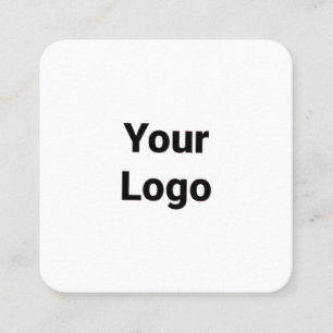 EINFACH MINIMAL FÜGEN SIE IHREN LOGO CUSTOM TEXT H QUADRATISCHE VISITENKARTE