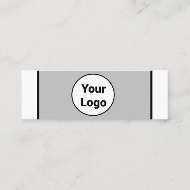 EINFACH MINIMAL FÜGEN SIE IHREN LOGO CUSTOM TEXT H TELEFONNUMMERKARTE (Vorderseite)