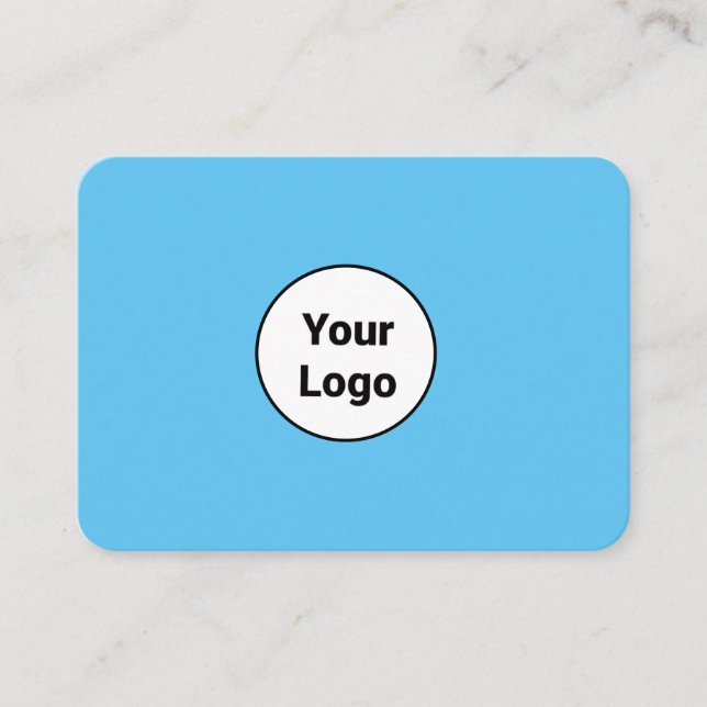 EINFACH MINIMAL FÜGEN SIE IHREN LOGO CUSTOM TEXT H VISITENKARTE (Vorderseite)