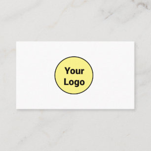 EINFACH MINIMAL FÜGEN SIE IHREN LOGO CUSTOM TEXT H VISITENKARTE