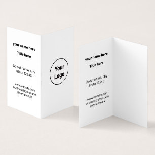 EINFACH MINIMAL FÜGEN SIE IHREN LOGO CUSTOM TEXT H VISITENKARTEN