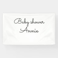 einfach minimal fügen Sie Ihren Namen Text Baby Sh Banner