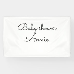 einfach minimal fügen Sie Ihren Namen Text Baby Sh Banner