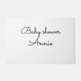 einfach minimal fügen Sie Ihren Namen Text Baby Sh Fußmatte