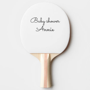 einfach minimal fügen Sie Ihren Namen Text Baby Sh Tischtennis Schläger
