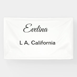 Einfach minimal fügen Sie Ihren Namen Text Ort Kun Banner