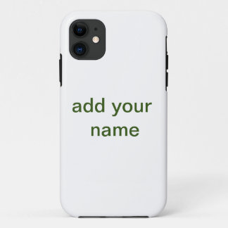 Einfach minimal grün füge deinen Text Namen Foto h Case-Mate iPhone Hülle